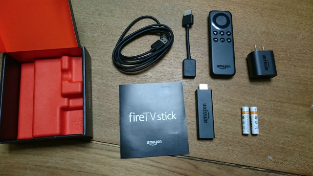 fire tv stickの内容物